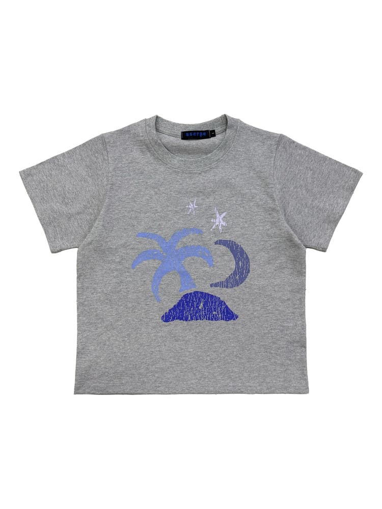 Tropical Half Sleeve T Melange Grey — vue 1
