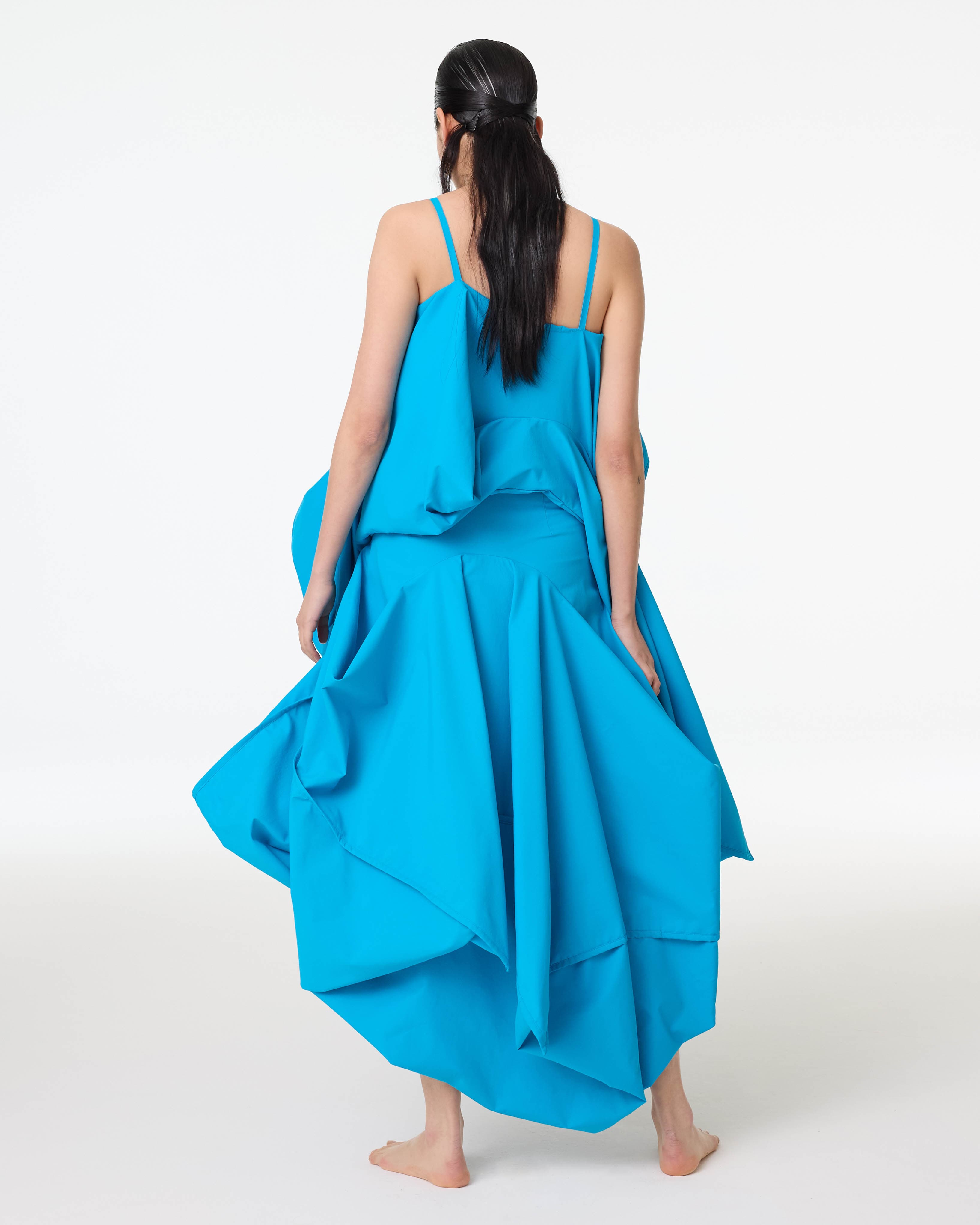 19 Lo Spaghetti Strap Top in Turquoise — vue 4