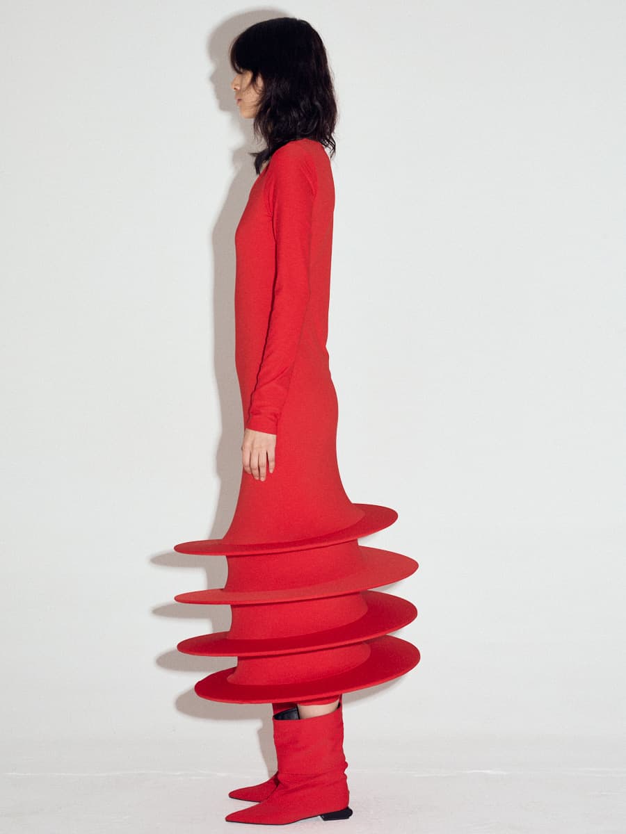 Typhoon Dress in Red — vue 4