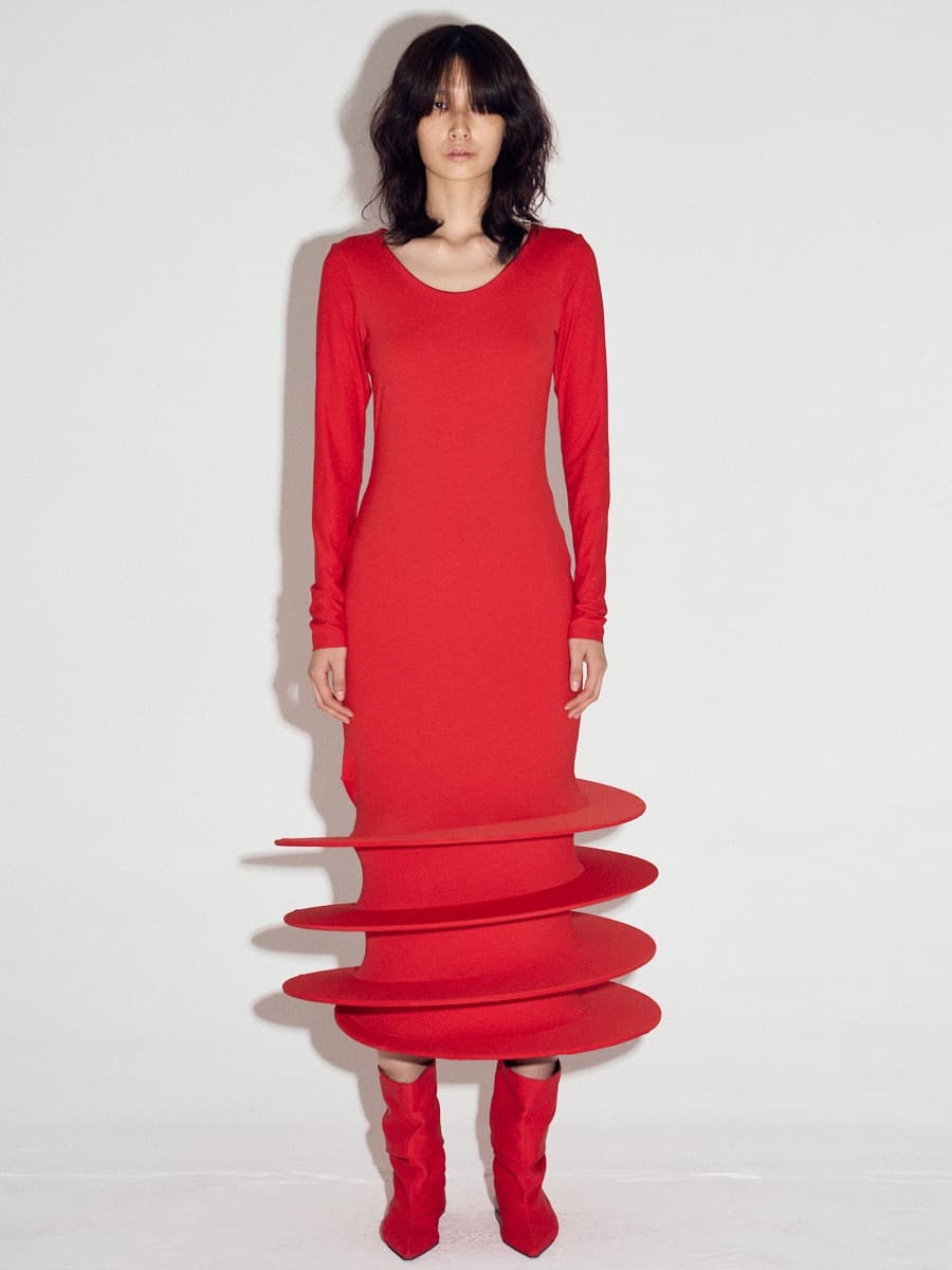 Typhoon Dress in Red — vue 1