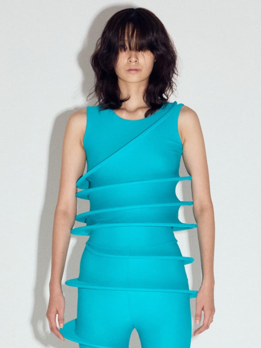 Slinky Top in Dark Turquoise — vue 1