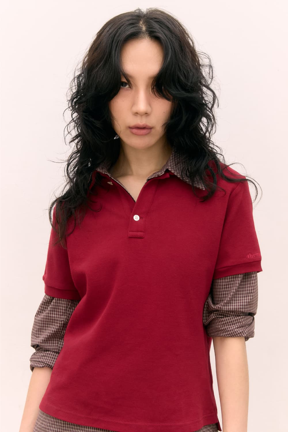 80s Layered Polo Shirts (Red) — vue 5