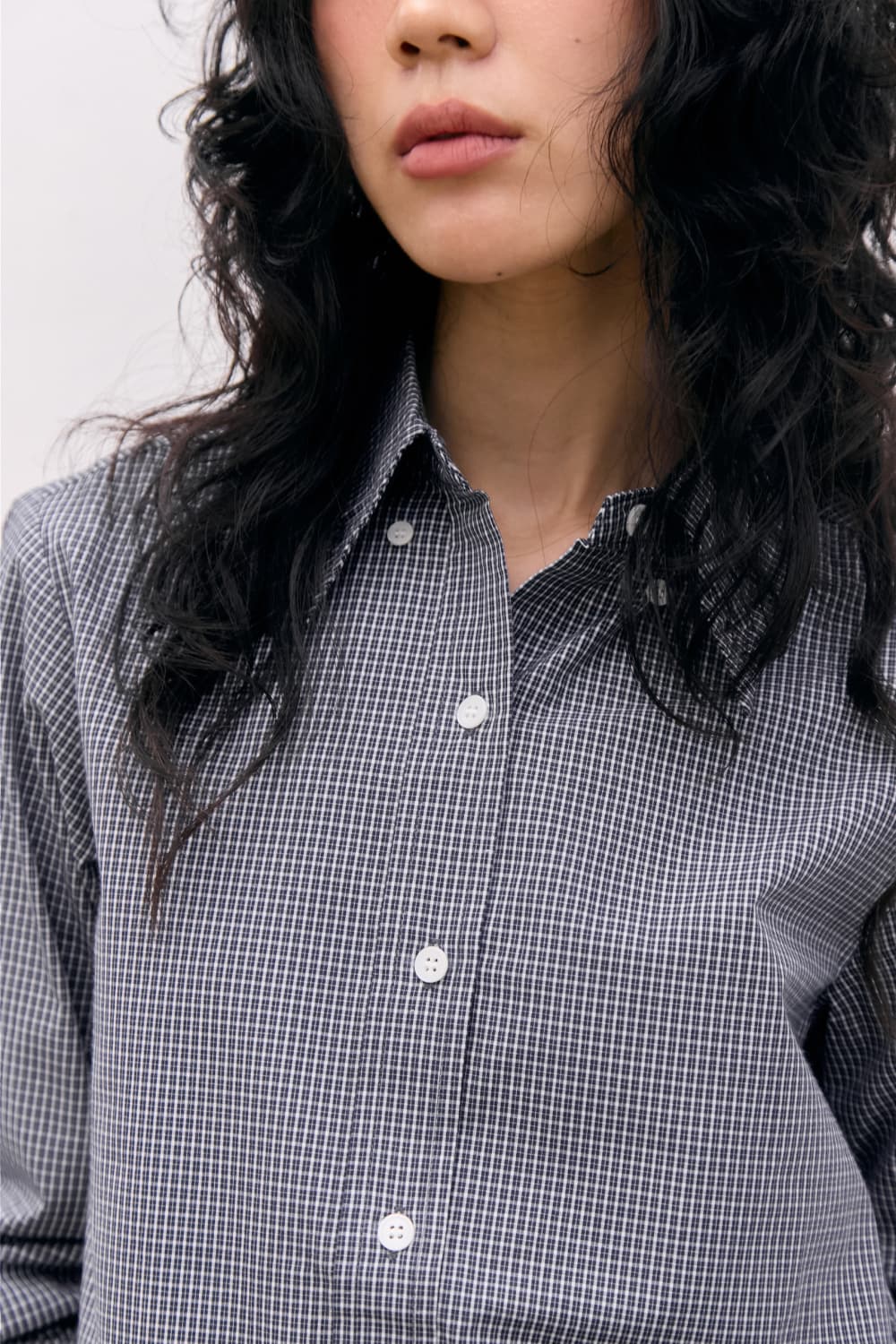 Roll-Up Check Shirts (Black) — vue 10