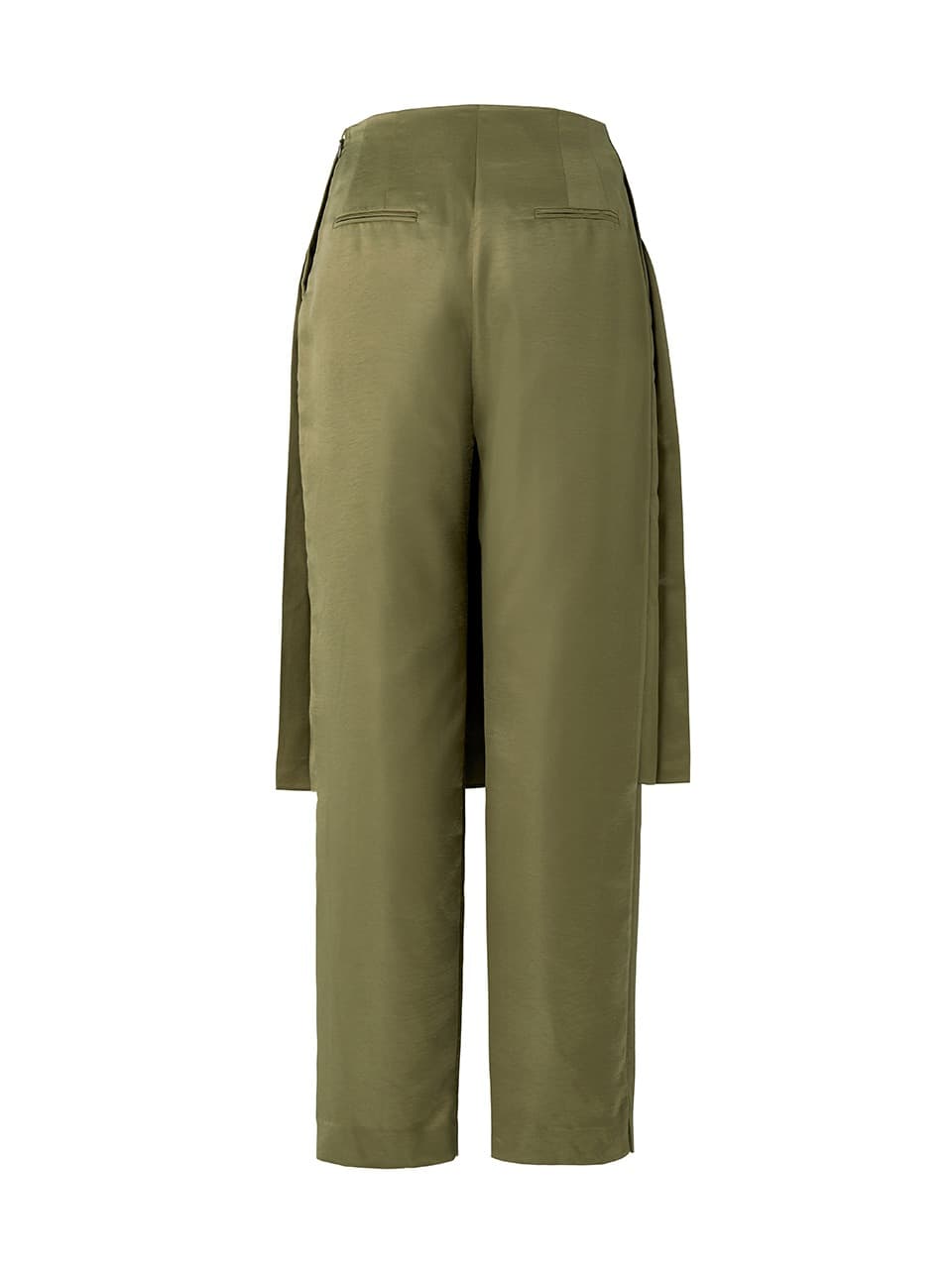 Pleats Skirt Pants — Khaki — vue 11
