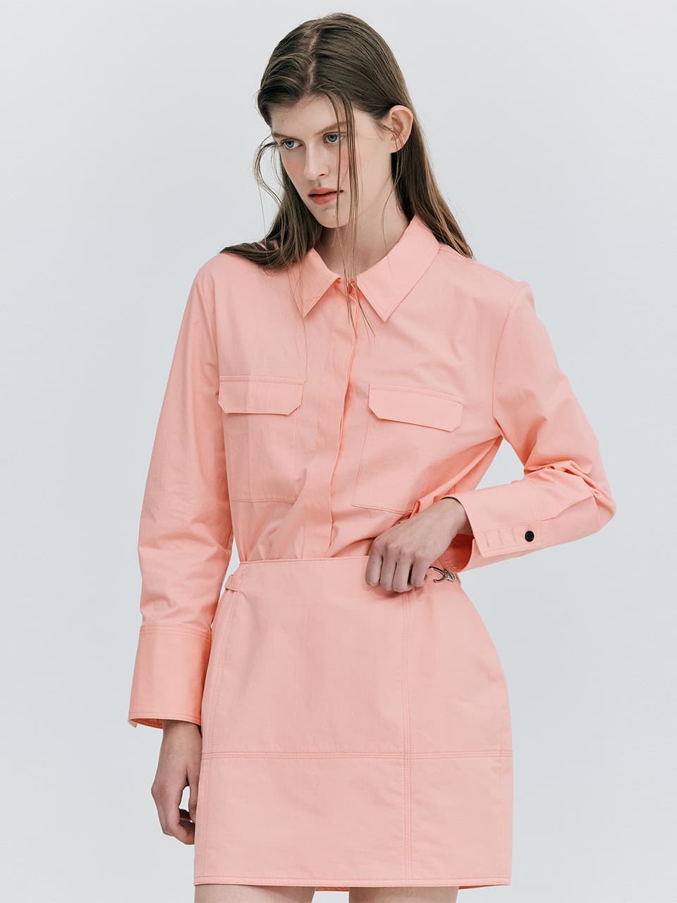 Regular Fit Shirts — Pink — vue 1