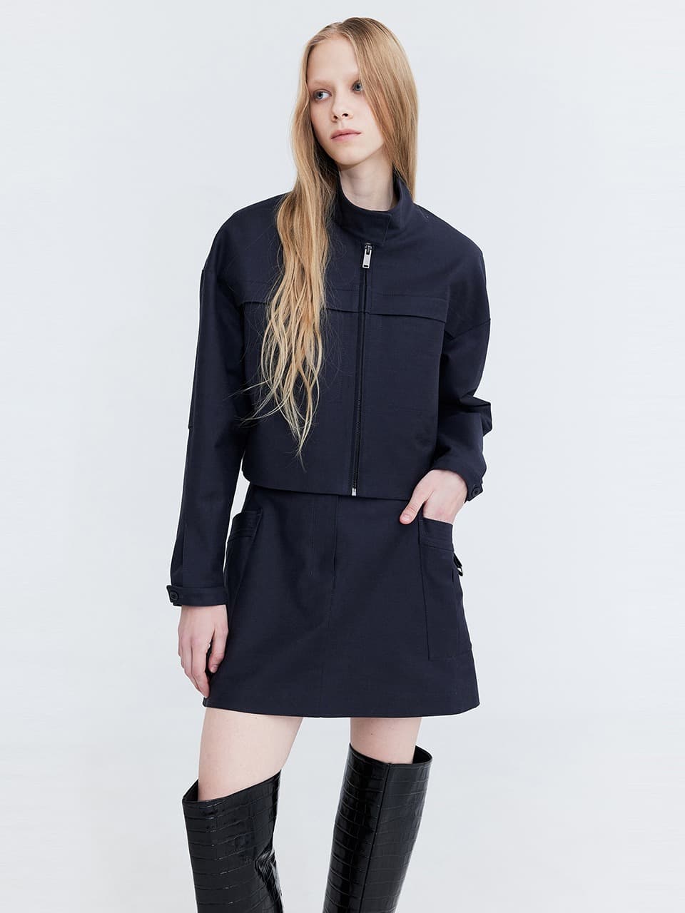 Cotton Casual Jumper — Charcoal — vue 5