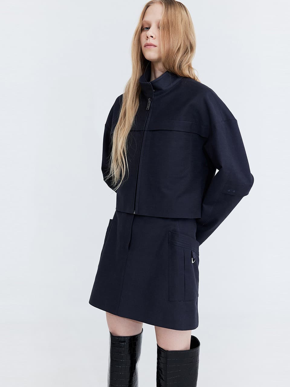Cotton Casual Jumper — Charcoal — vue 6