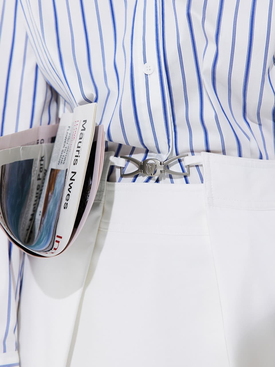 Tuck Skort — White — vue 7