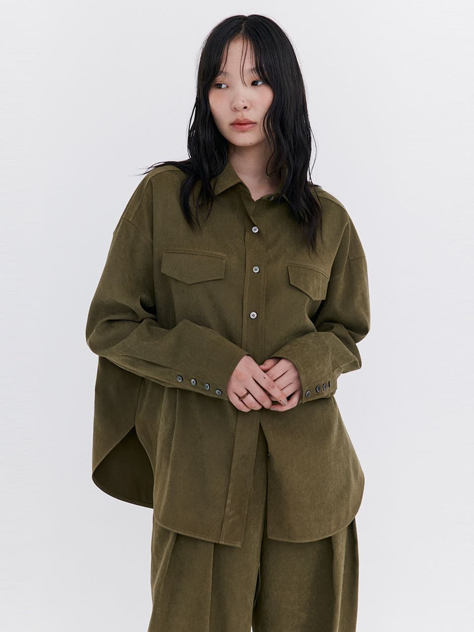 Cupra Over-Fit Shirt — Khaki — vue 3