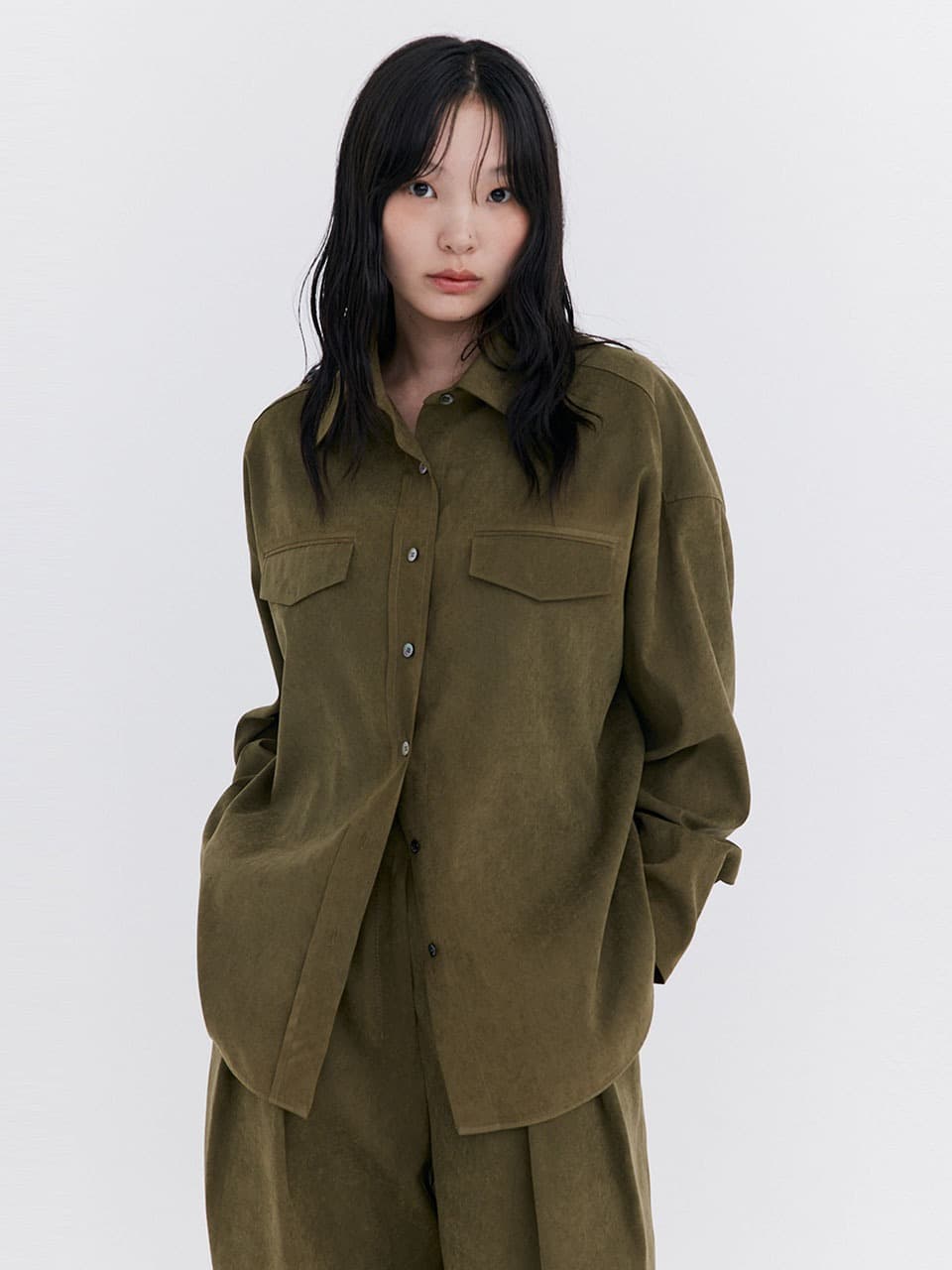 Cupra Over-Fit Shirt — Khaki — vue 1