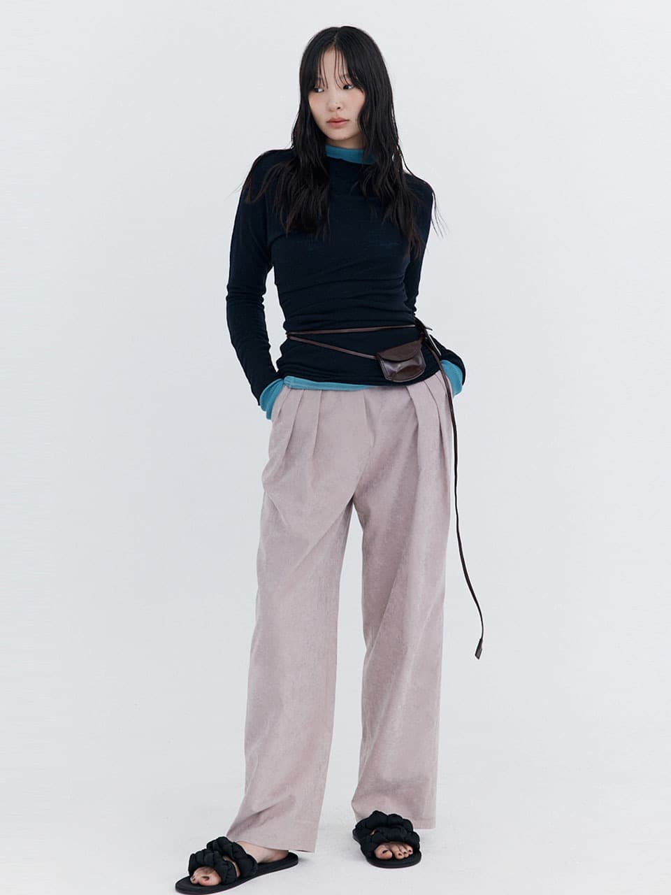 Cupra Wide Pants — Indian Pink — vue 1