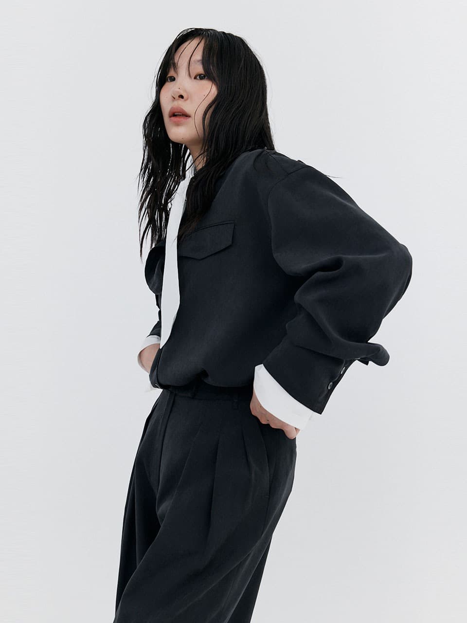 Cupra Wide Pants — Charcoal — vue 5