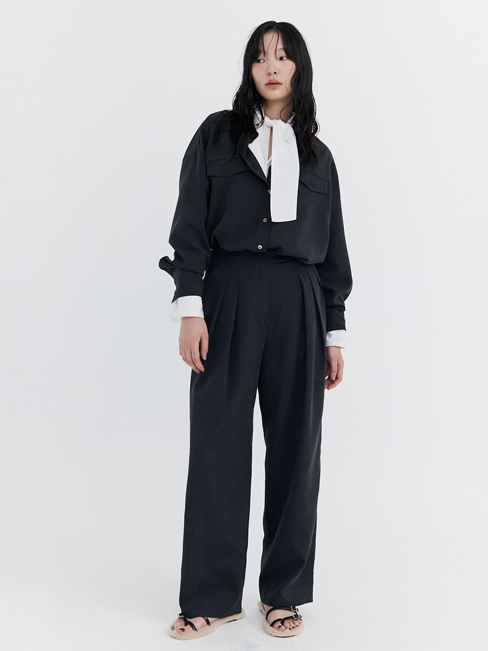Cupra Wide Pants — Charcoal — vue 7
