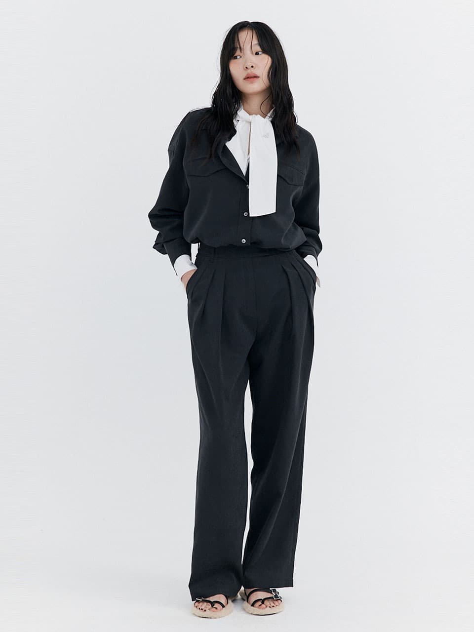 Cupra Wide Pants — Charcoal — vue 8