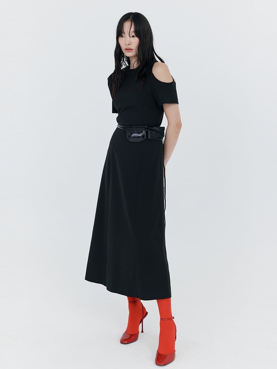 Puff Holiday Dress — Black — vue 1