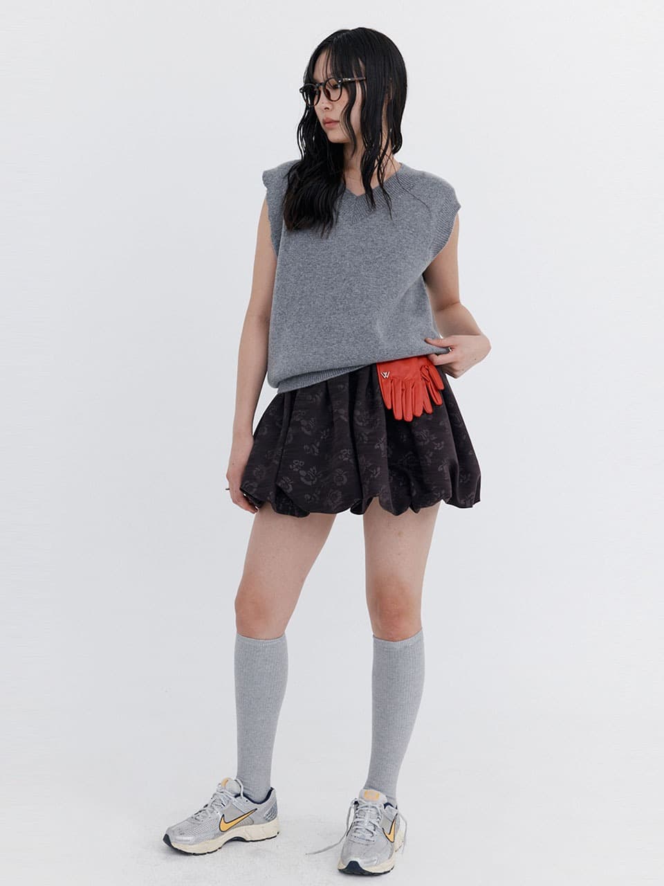 Damage Knit Vest — Grey — vue 1