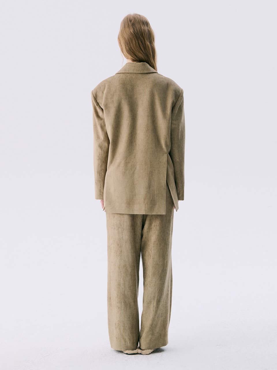 25 Corduroy Wide Pants — Light Khaki — vue 4