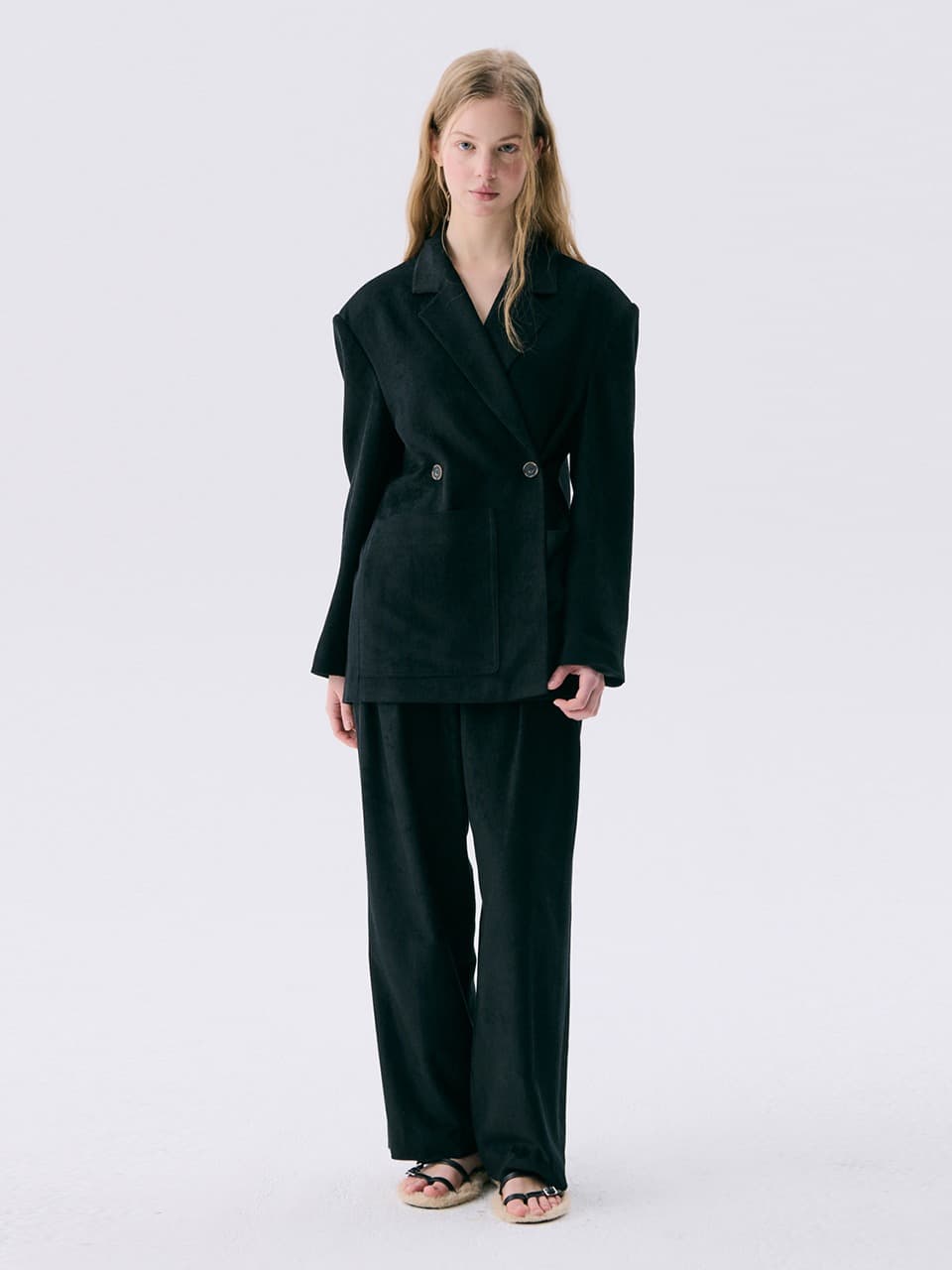 25 Corduroy 2-Way Jacket — Black — vue 3