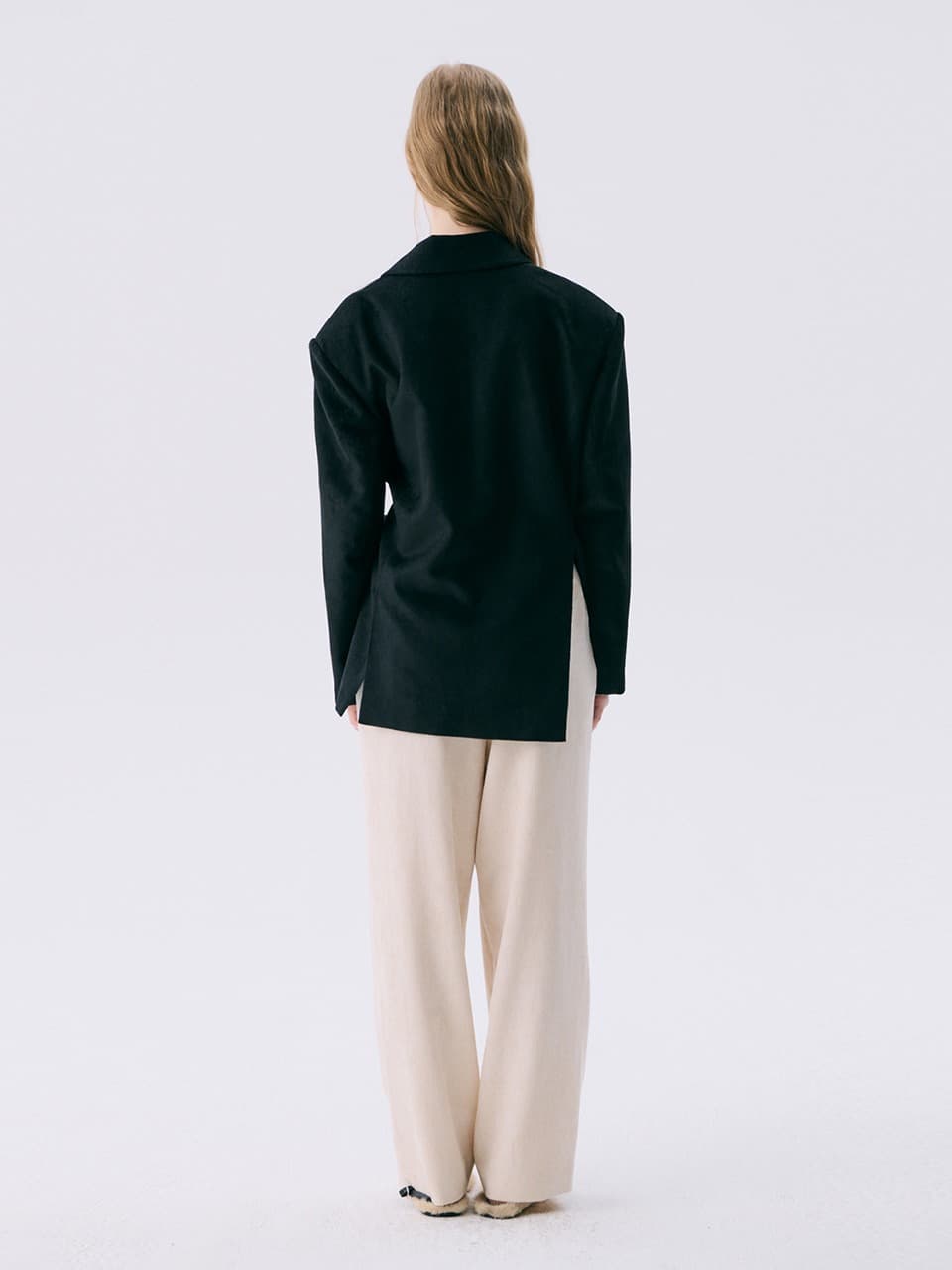 25 Corduroy Wide Pants — Ivory — vue 3