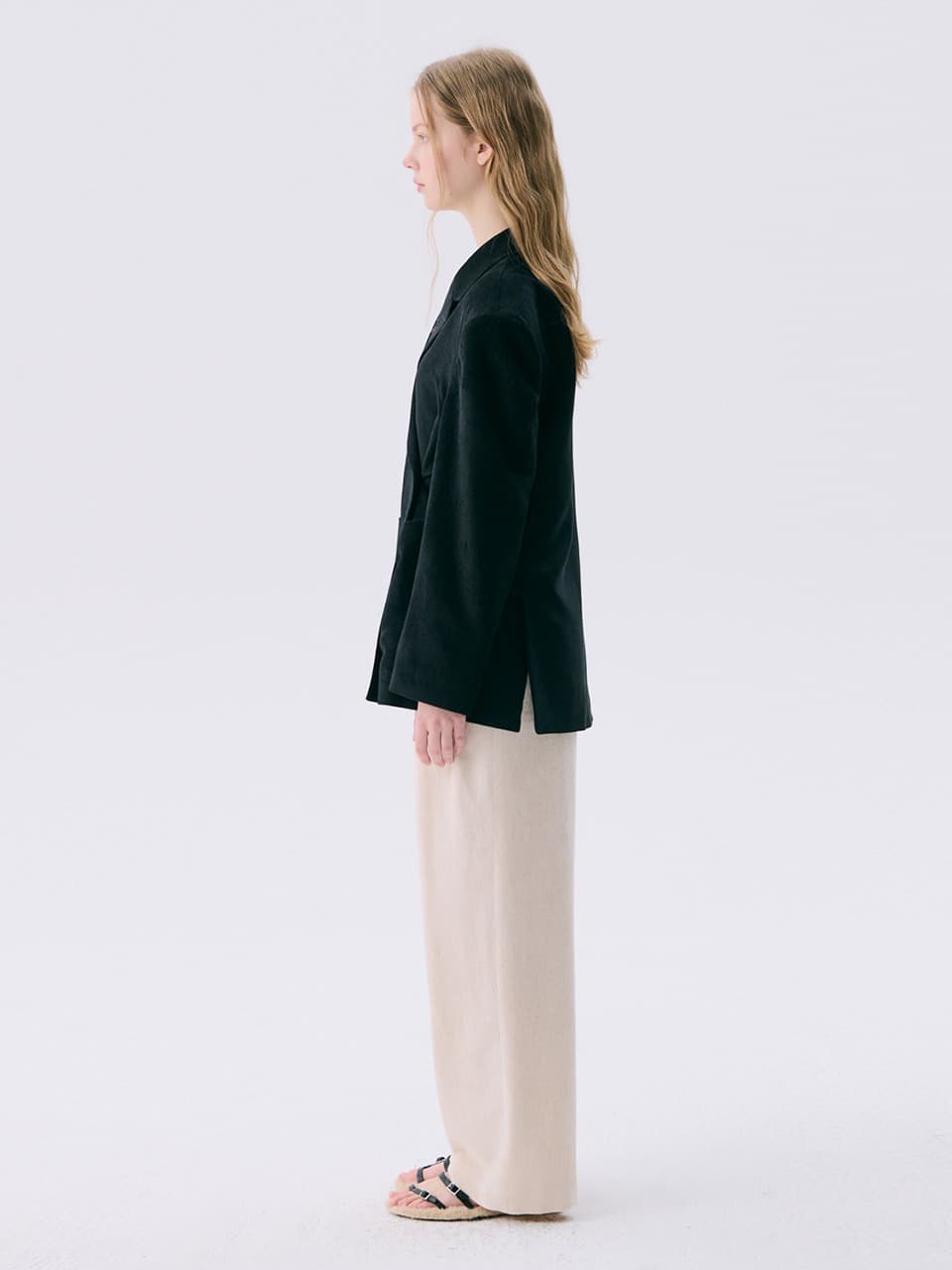 25 Corduroy Wide Pants — Ivory — vue 4