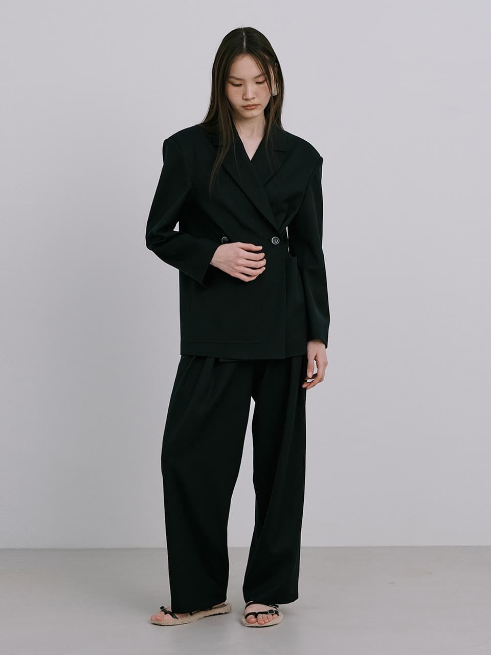 25 Wool 2-Way Jacket — Navy — vue 4