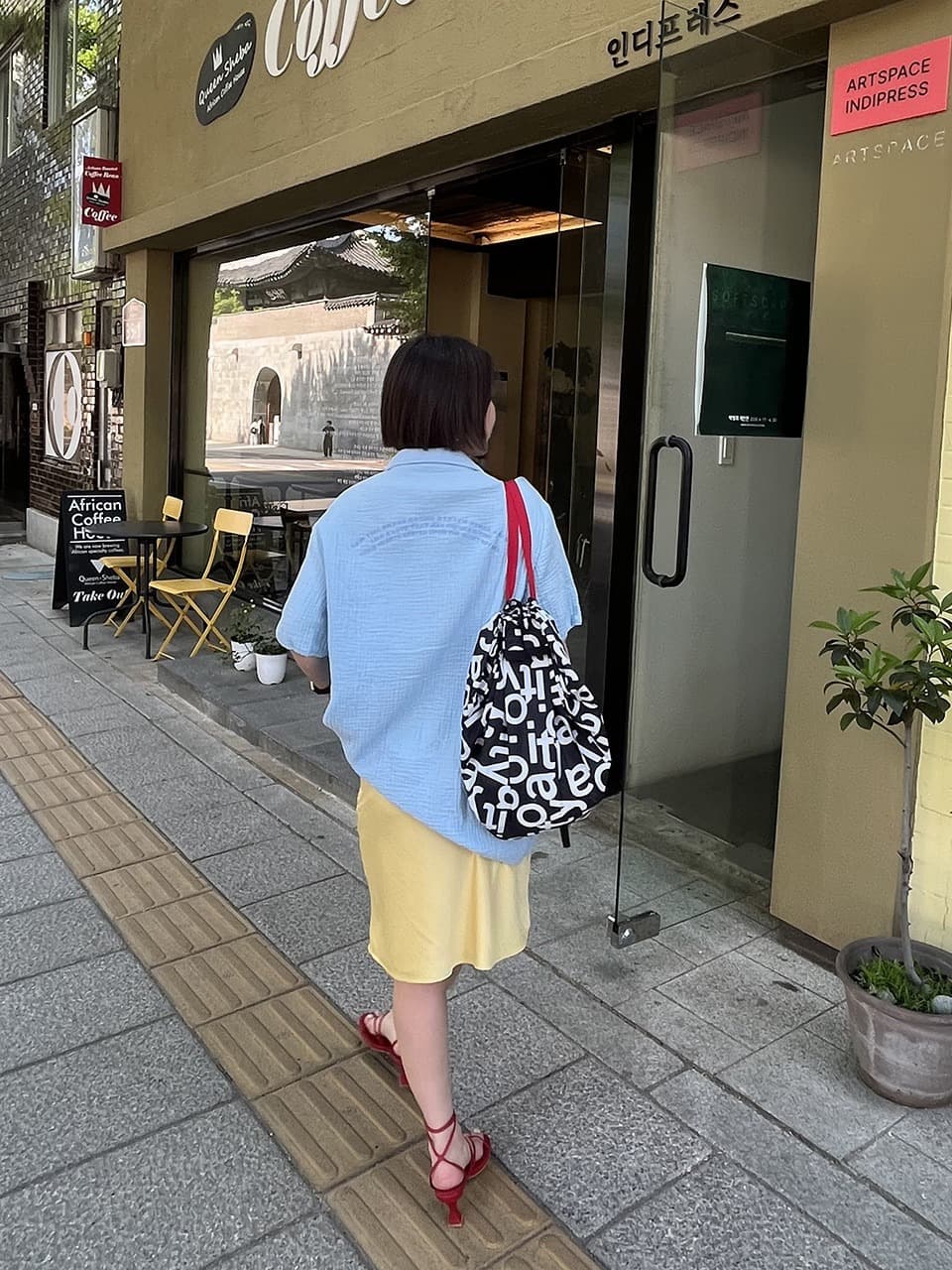 SWAN half shirt — Light Blue — vue 4
