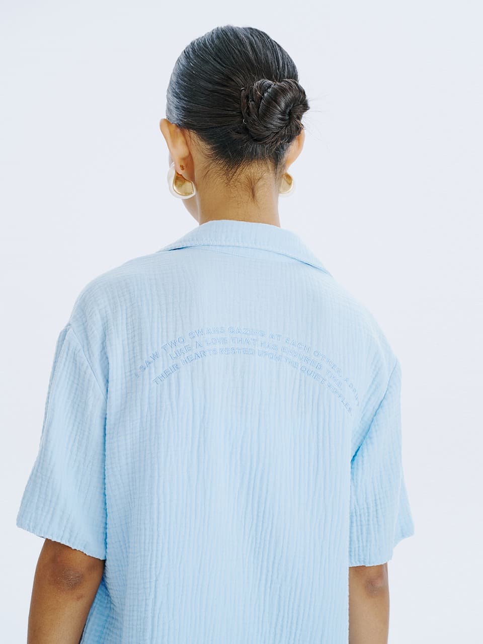 SWAN half shirt — Light Blue — vue 11