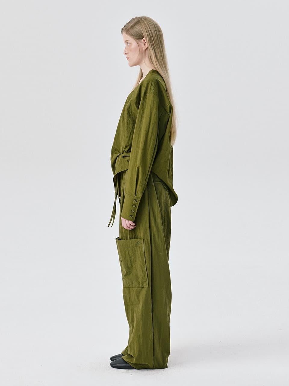 String Tunnel Pants — Khaki — vue 5