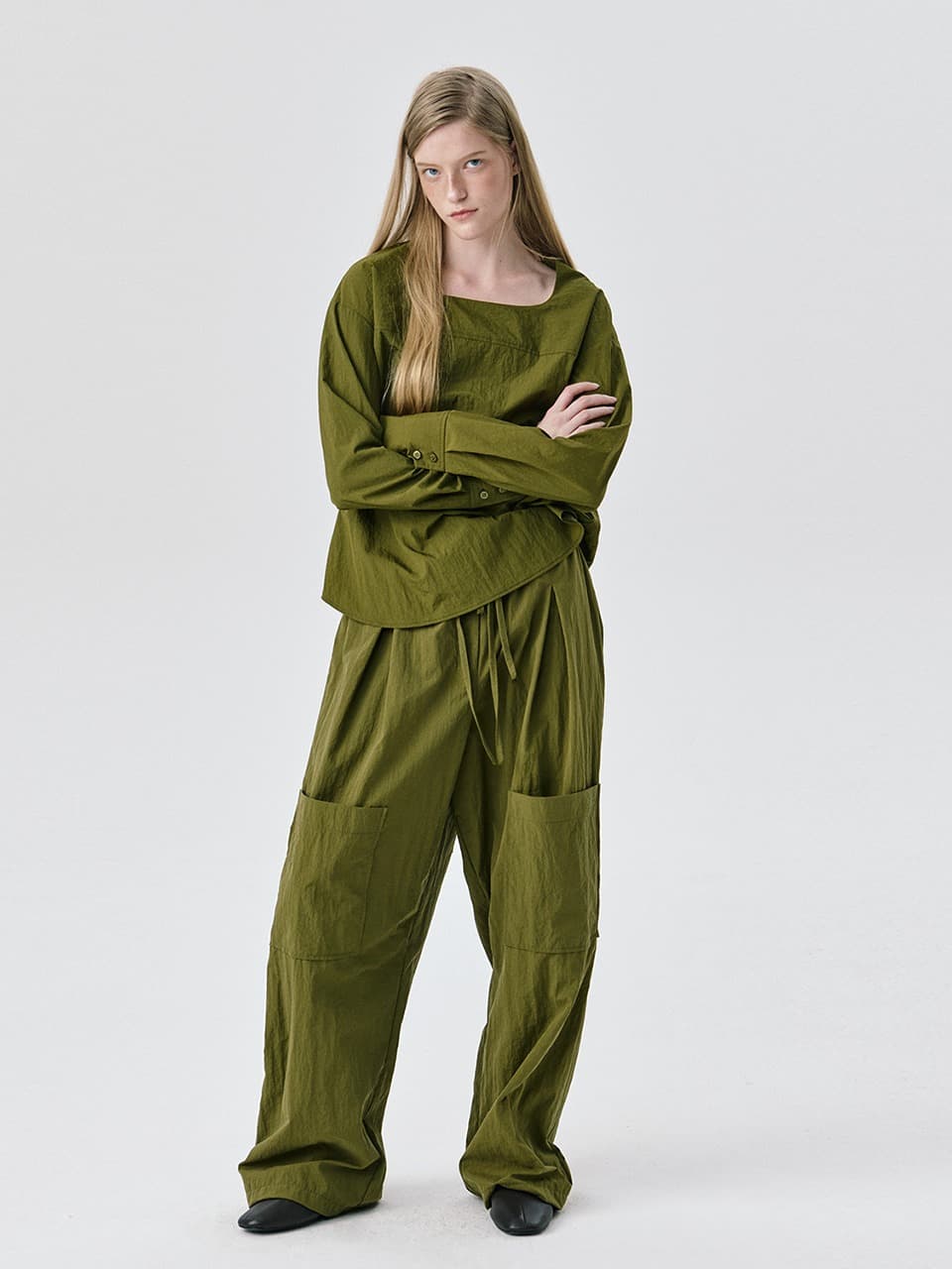 String Tunnel Pants — Khaki — vue 7