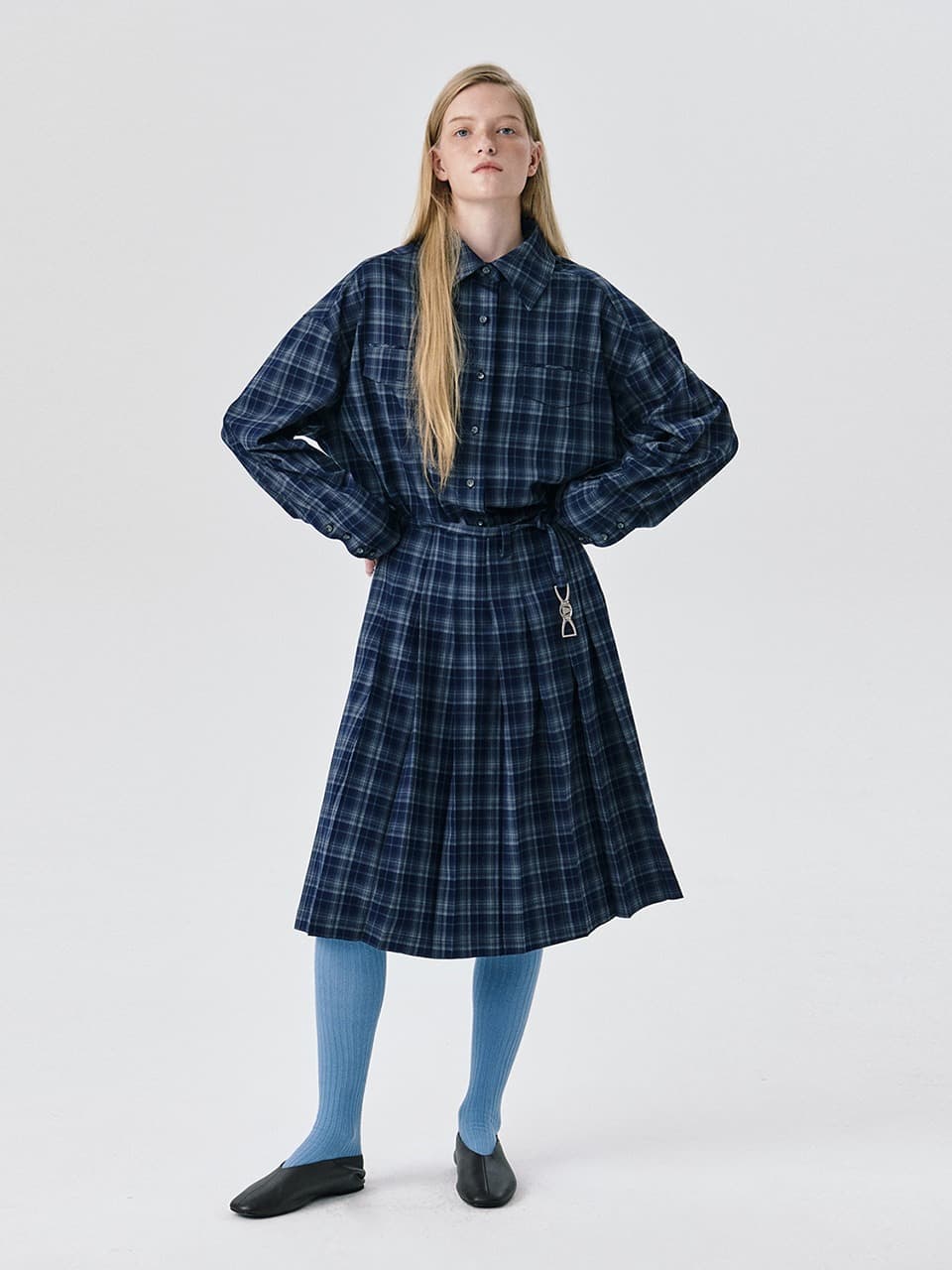 25 Pleats Skirt — Navy — vue 6