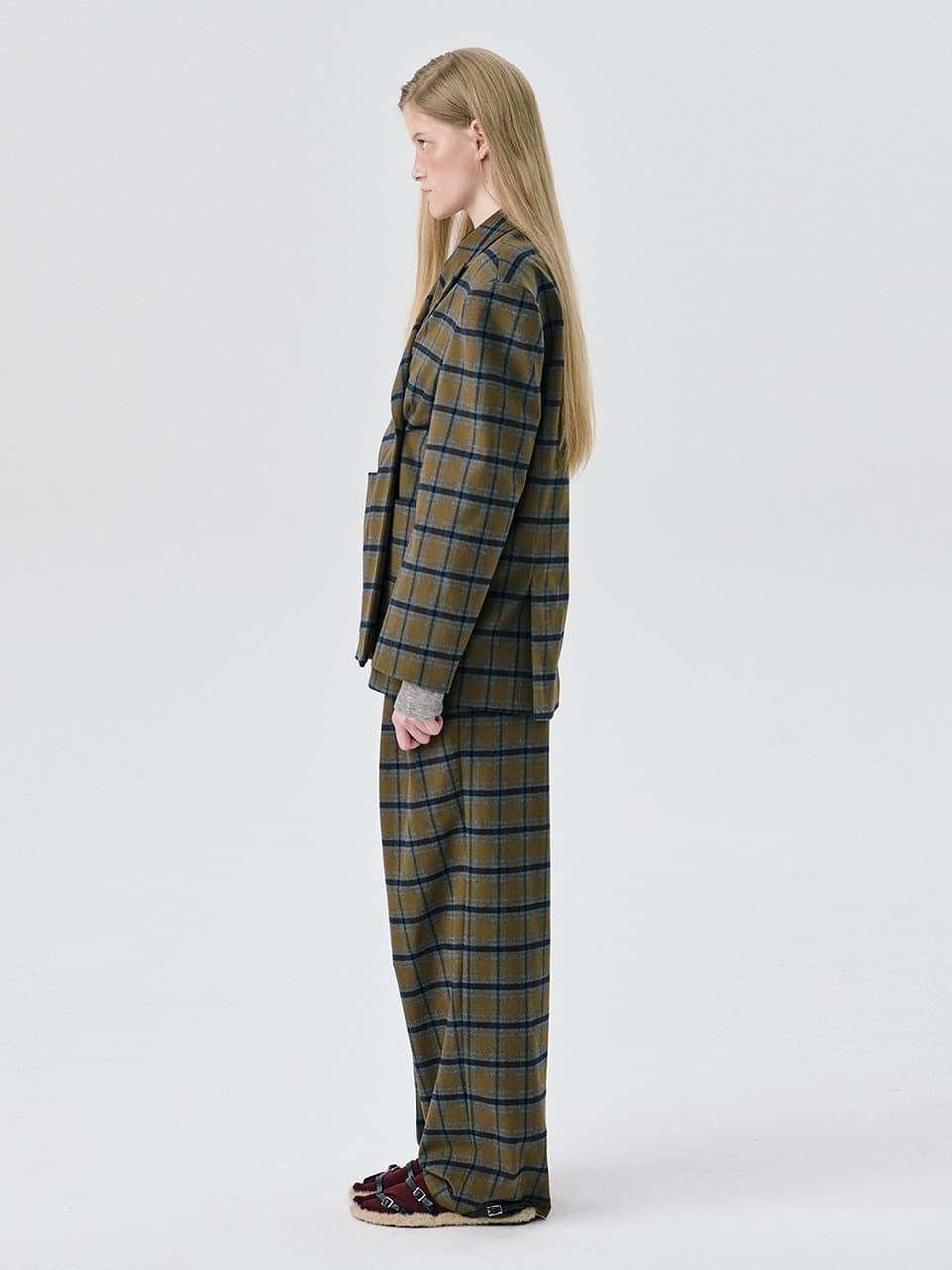 Check 2-way Jacket — Khaki — vue 3