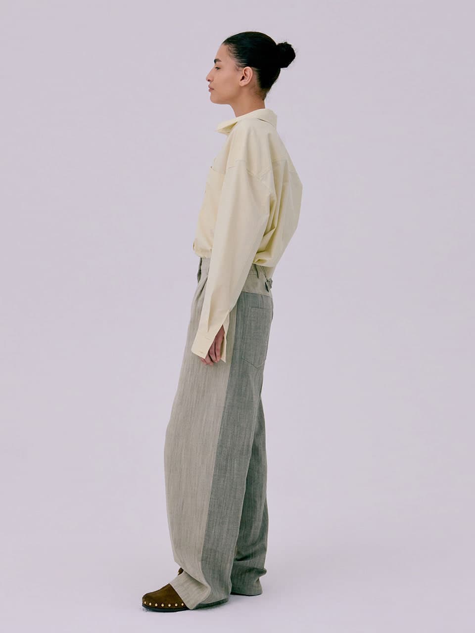Oversized Pocket Shirts — Light Yellow — vue 5