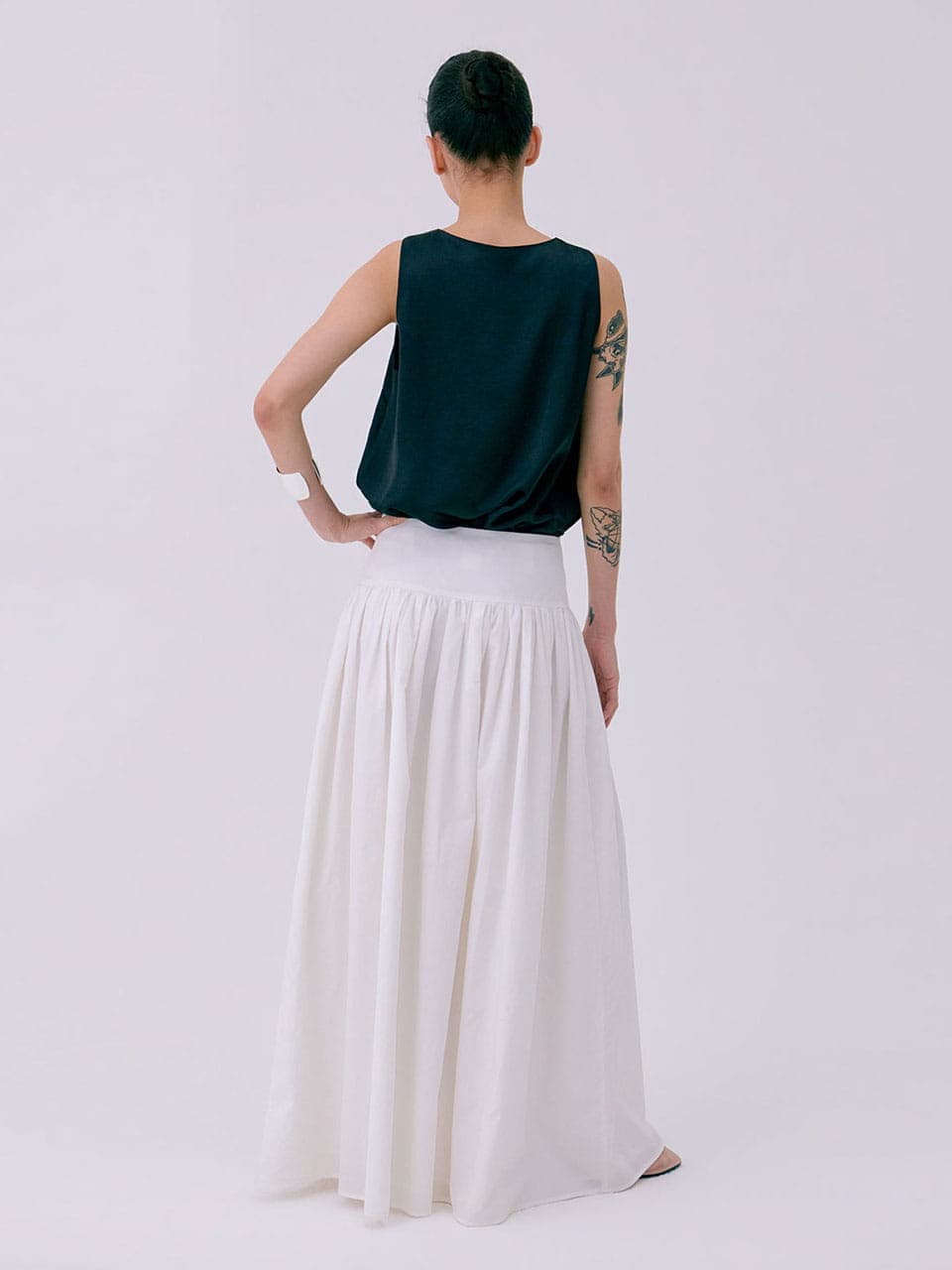 Layered Sleeveless Top — Black — vue 4