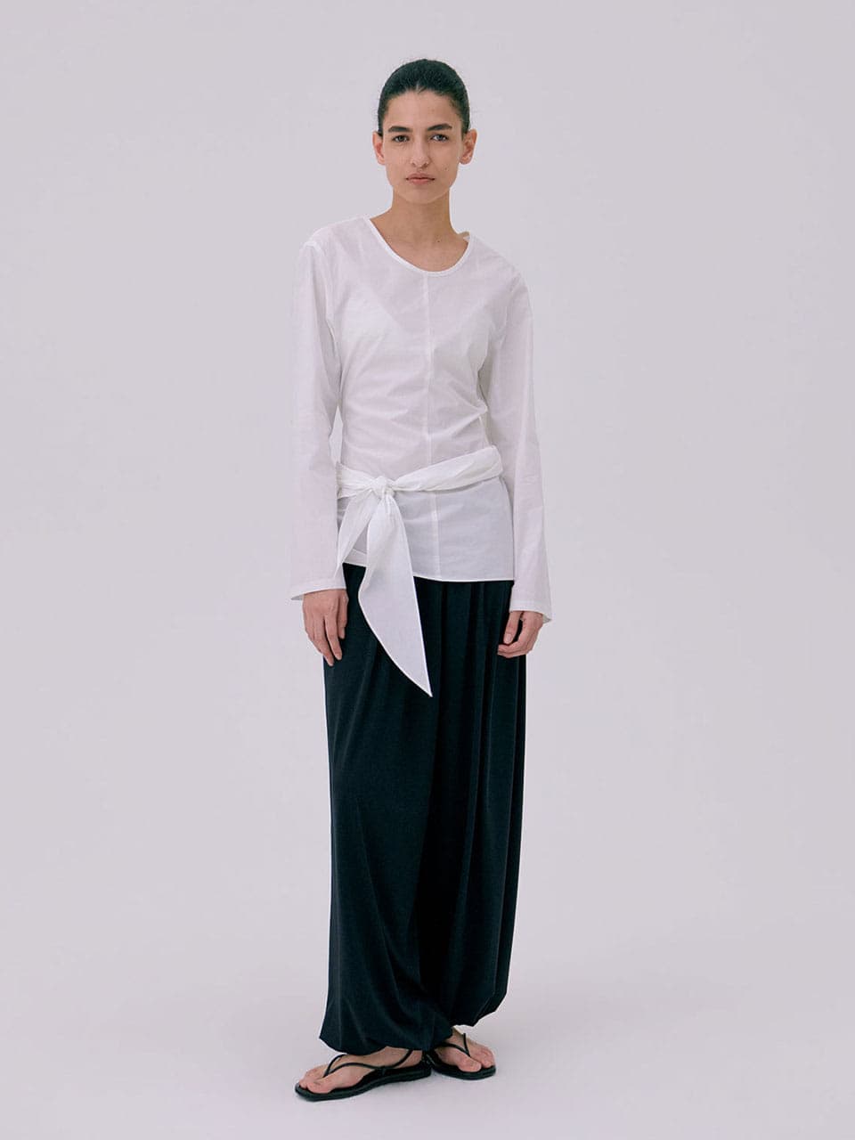 Drape Blouse — White — vue 8