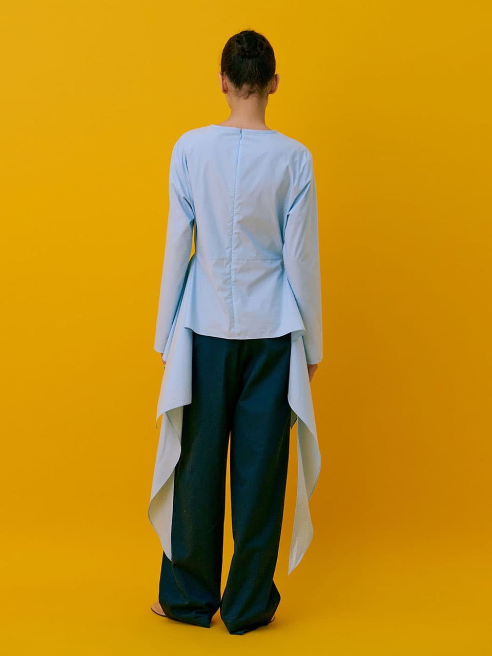Drape Blouse — Light Blue — vue 5