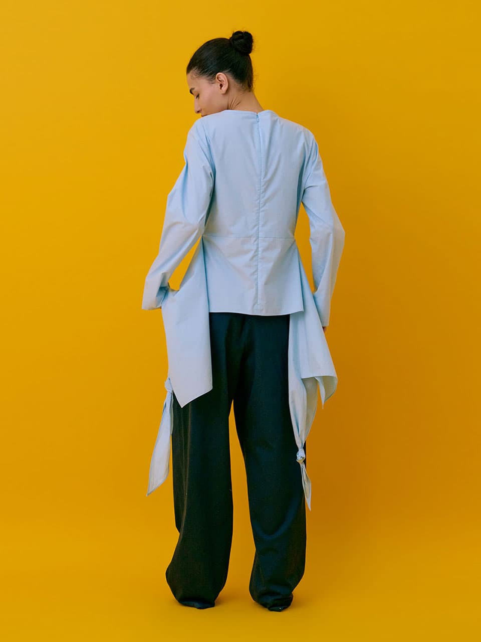 Drape Blouse — Light Blue — vue 8