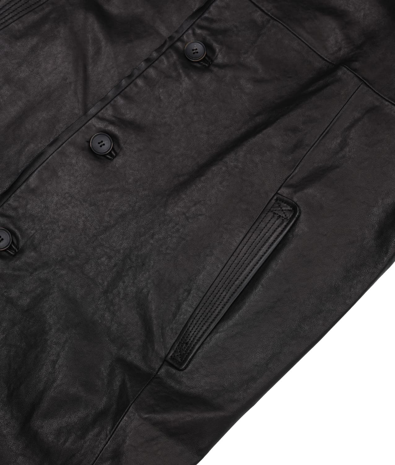 EP.9 01 Leather Coat — Black — vue 6