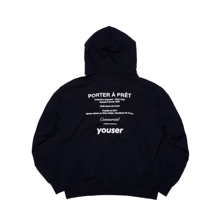 Hoodie Commercial Damaged — Noir — vue 2