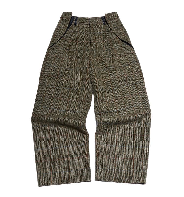 Pantalon hybride Harris Tweed — Kaki — vue 1
