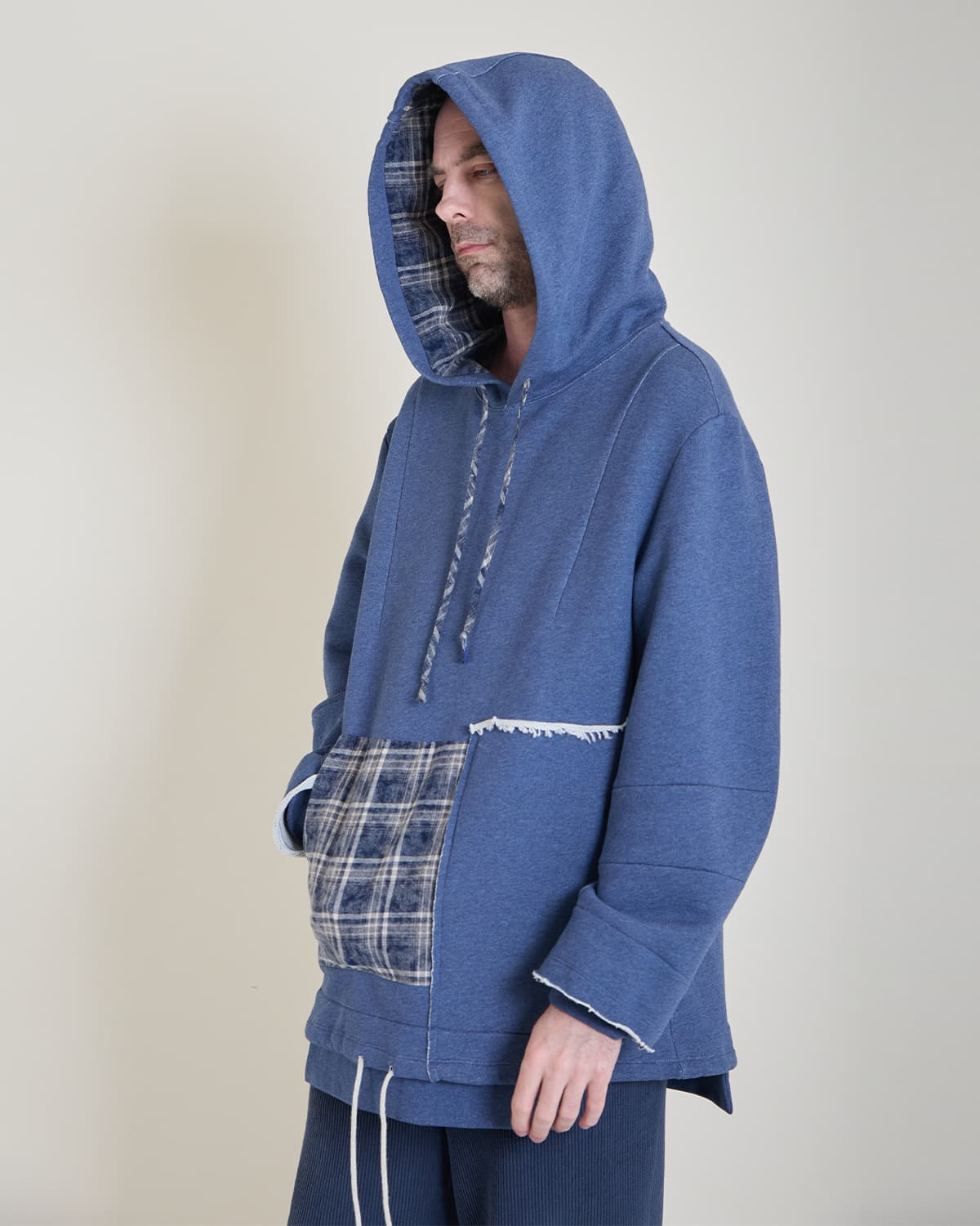Half-Pocket Hoodie (snow blue) — vue 6