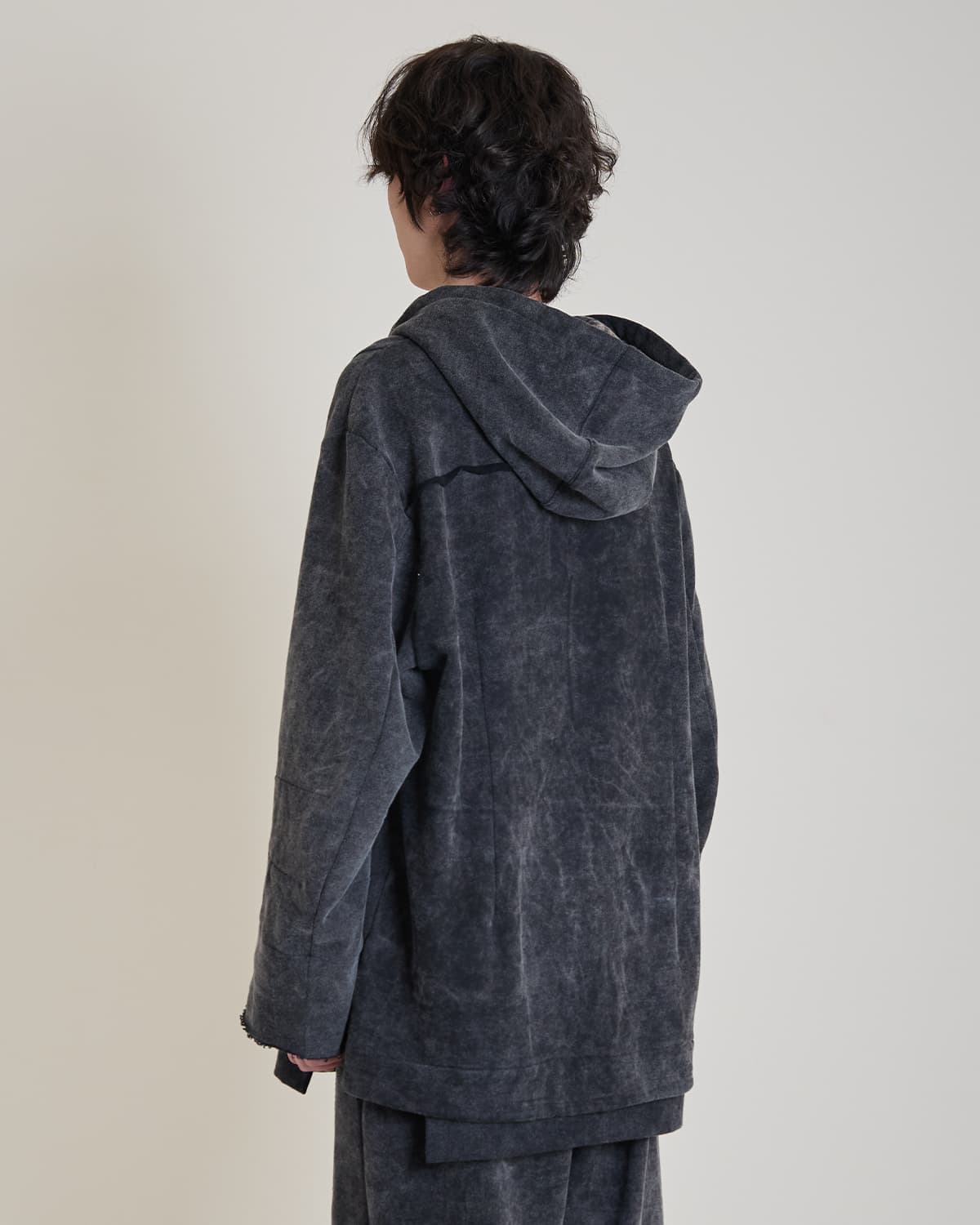 Half-Pocket Hoodie (snow black) — vue 3