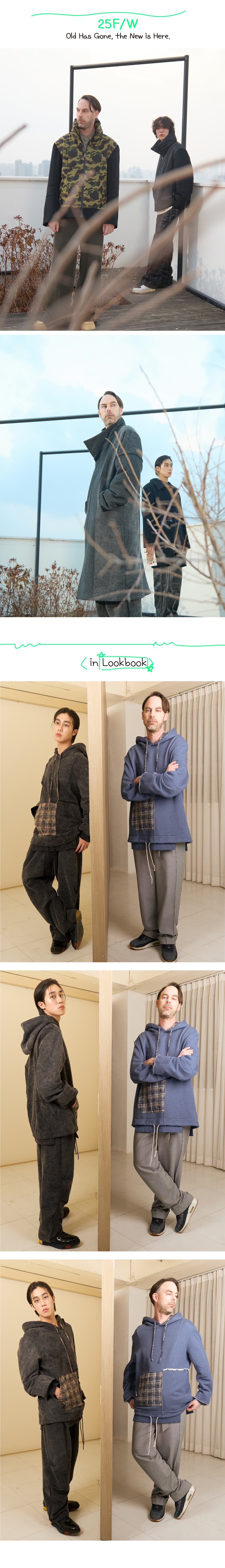 Half-Pocket Hoodie (snow black) — vue 7