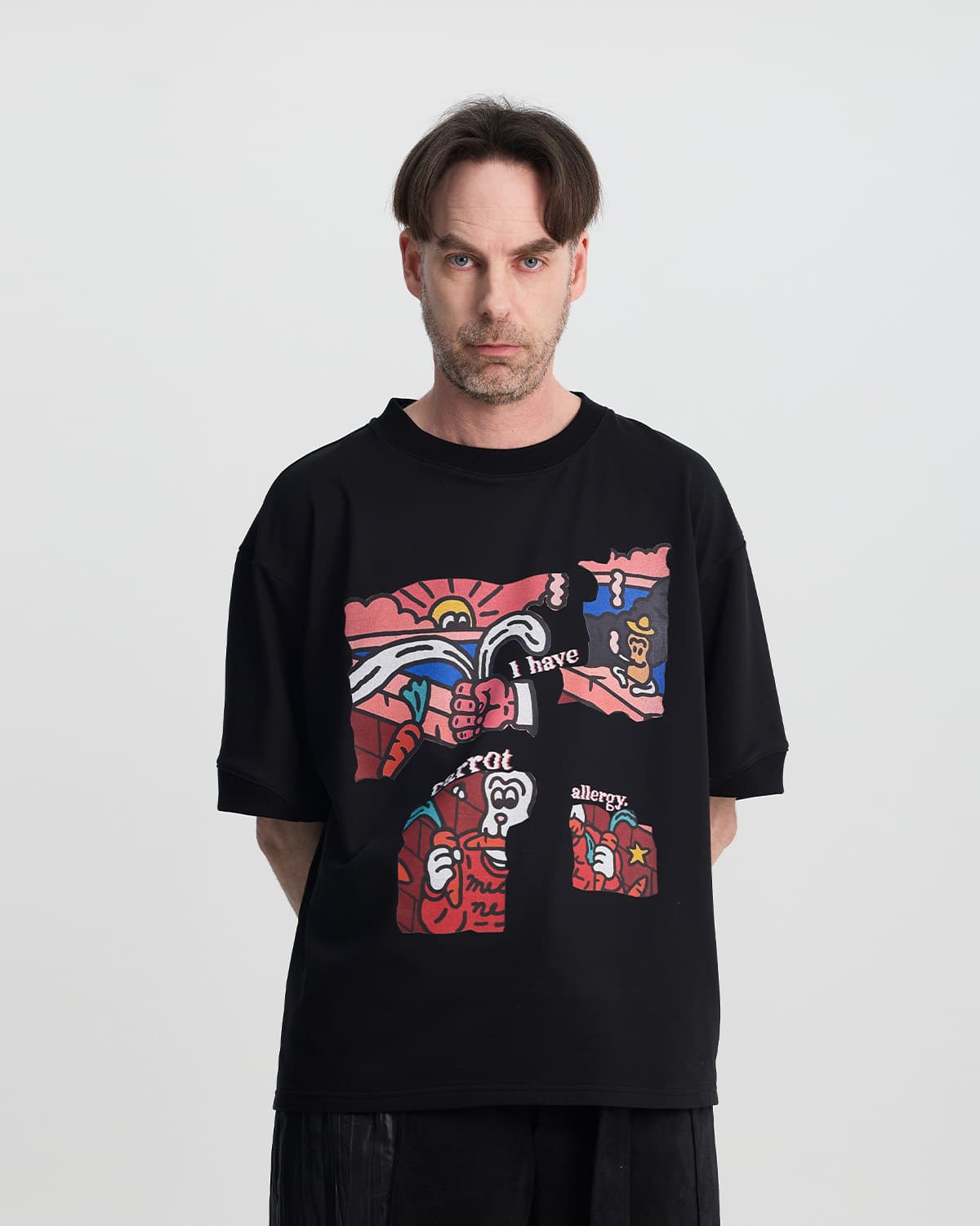 I have carrot allergy T-shirt (mothfly) — vue 4