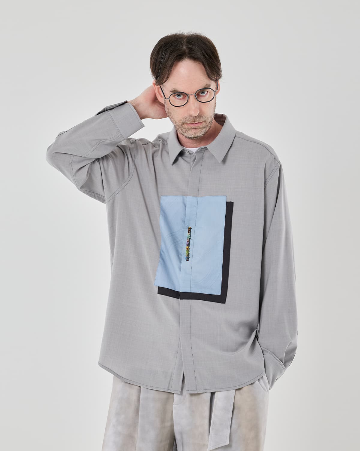 Light Thru the Slit Shirt (blue) — vue 4