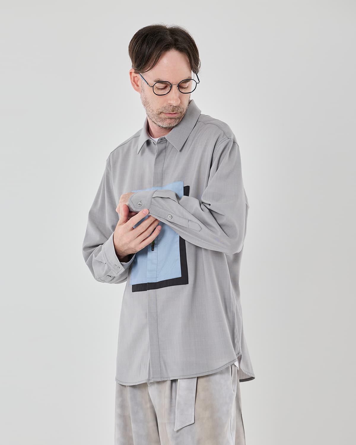 Light Thru the Slit Shirt (blue) — vue 6
