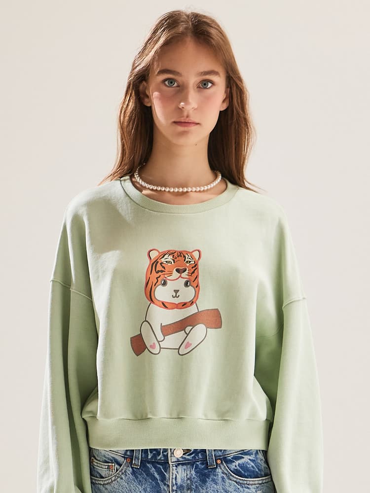 Tigerabbit Sweatshirt (Mint) — vue 1