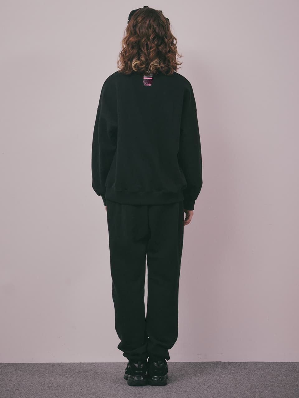 Lovers in the Moonlight Fleece Sweat Set-Up (Black) — vue 7