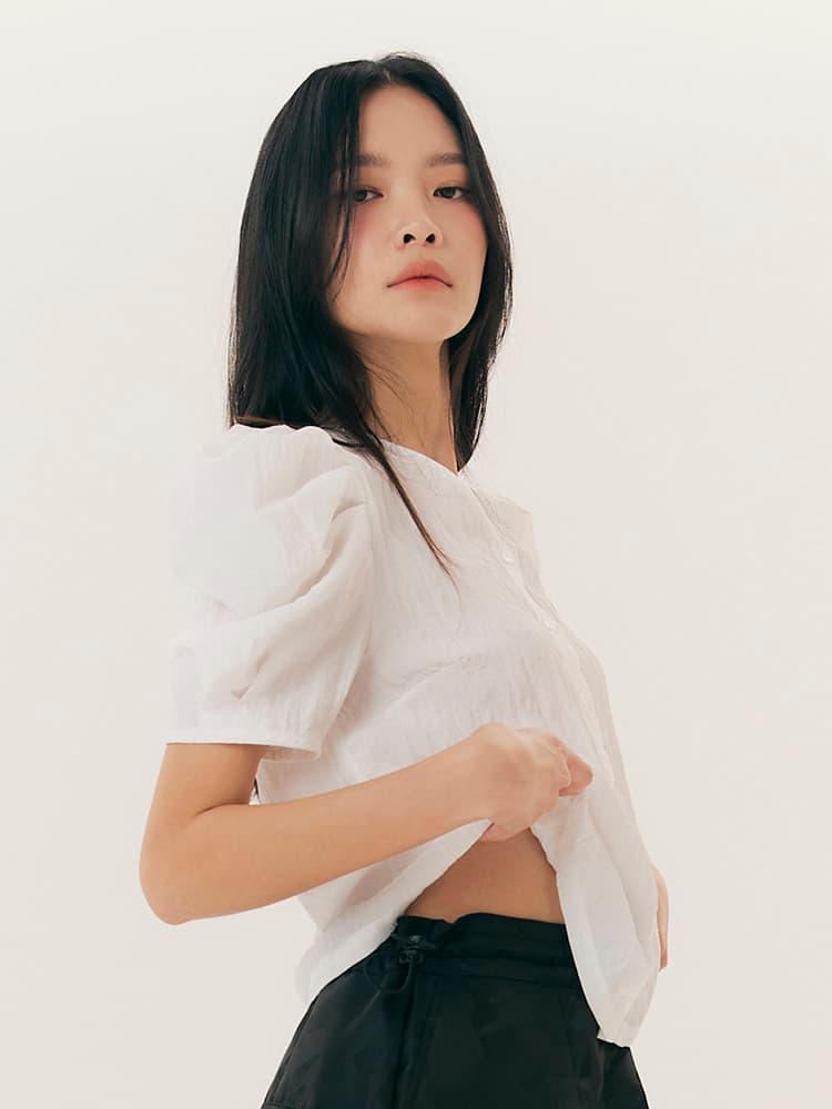 Meok Blouse (White) — vue 4
